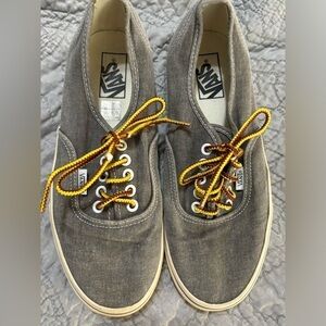 Vans Washed Canvas Authentic Sneaker Great Condition Size 9.5